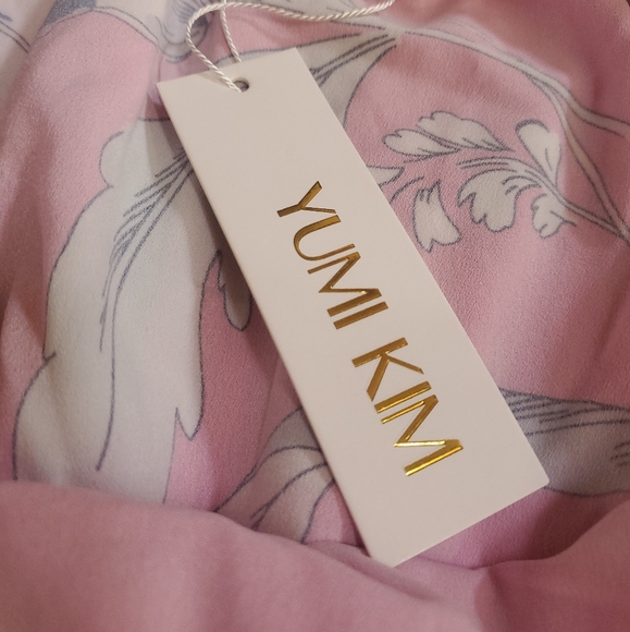 Yumi Kim Eastern Garden Pink Off The Shoulder Romper, Size XS, NWT - Picture 10 of 11